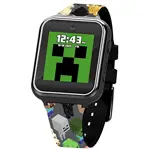 Reloj inteligente Accutime Minecraft Kids, gris, con cámara para selfies y juego