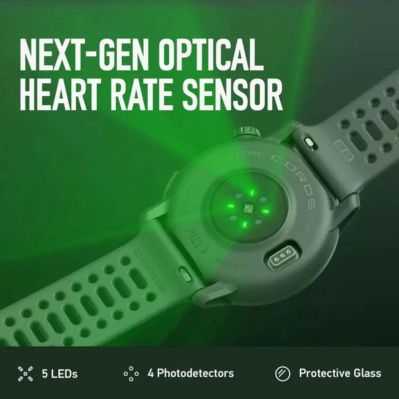 Reloj deportivo COROS PACE 3 GPS con frecuencia cardíaca, 17 días de duración de la batería