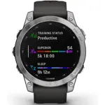 Smartwatch Garmin Fenix 7 Paquete con Banda Plateada y Grafito