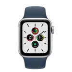Apple Watch SE reacondicionado 40 mm GPS Celular con correa azul plata