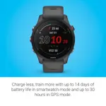 Reacondicionado Reloj inteligente Garmin Forerunner 255 GPS Running Slate gris