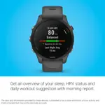 Reacondicionado Reloj inteligente Garmin Forerunner 255 GPS Running Slate gris