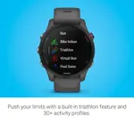 Reacondicionado Reloj inteligente Garmin Forerunner 255 GPS Running Slate gris