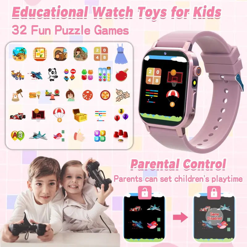 Smartwatch Infantil Phyulls D12 Pantalla Táctil LCD 1.69 Pulgadas 256 MB RAM 512 MB