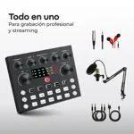 Consola de Sonido Waggs Portatil Efectos Streaming Grabación