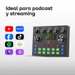 Consola de Sonido Waggs Portatil Efectos Streaming Grabación