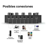 Consola de Sonido Waggs Portatil Efectos Streaming Grabación