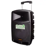 Parlante Potenciado Moonki Sound Ms-P112b - 12" - 3000w/150w - Inc. Mic In. X 2 - Bat.