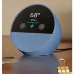 RELOJ INTELIGENTE CON AUDIO AMAZON ECHO SPOT AZUL (CON FUENTE/TRAFO)