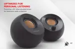 Sistema Speaker Creative Pebble 2.0 con alimentación USB, color blanco