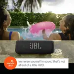 Altavoz Bluetooth JBL Flip 6 gris con cable Case Logic de 6 pies