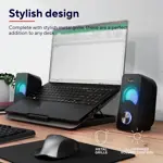 Parlante PC Trust Arys Compact RGB LED illuminated 2.0