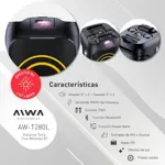 Parlante Torre Bluetooth Aiwa Aw-t280l 16000w Pmpo Luces Led