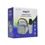 Parlante portátil BT con micrófono para karaoke y RGB NISUTA - NSPA35K