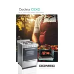 Cocina Domec CEXG, eléctrica, 4 hornallas, acero inoxidable