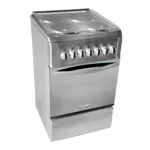 Cocina eléctrica Domec CEF5, ancho 50 cms., acero inoxidable, tapa cristal