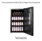Cava Cervecera Vondom 86 Lts Negra Con Compresor