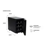 Cava De Vinos Ziyen Capacidad 6 Botellas Refrigeración Iluminación Interior LED