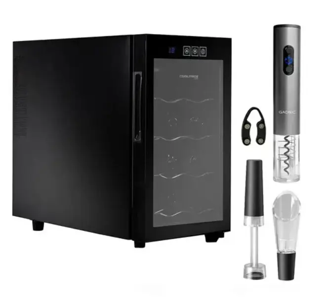 Cava De Vino Coolfroz WCTE0008 8 Botellas + Sacacorchos Automático Gadnic