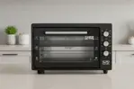 Horno Eléctrico AF-380 - 28L, 1500W, Grill, Negro