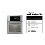 Horno Grill con Freidora de Aire Siam 15L 1700 W Plateado HGFSIS1524-NS