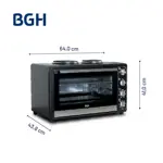 Horno Eléctrico Con Anafe Bgh 64 Litros Bhe64m20an