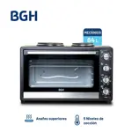 Horno Eléctrico Con Anafe Bgh 64 Litros Bhe64m20an