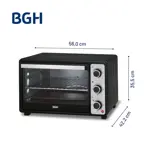 Horno Eléctrico Bgh 55 Litros DUO Bhe55m23n