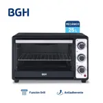 Horno Eléctrico BGH Mecánico con Antiadherente Negro 25L
