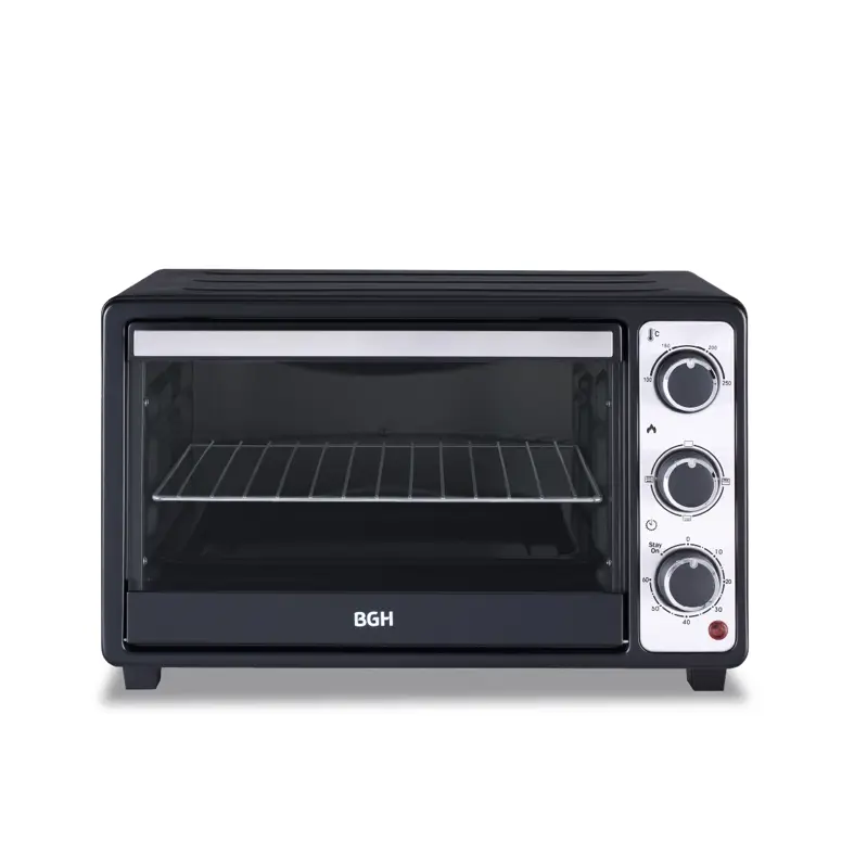 Horno Eléctrico BGH Mecánico con Antiadherente Negro 25L