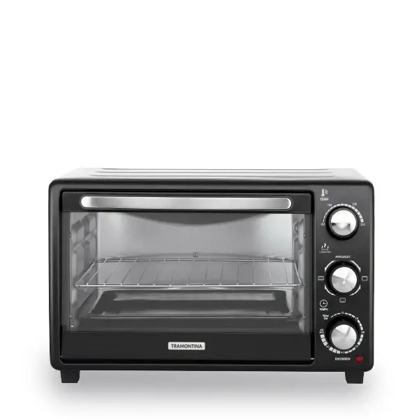 Horno Eléctrico Tramontina Glass Cook Negro 25L