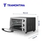 Horno Eléctrico Tramontina Silver Cook 55L