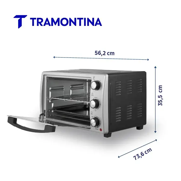 Horno Eléctrico Tramontina Silver Cook 55L