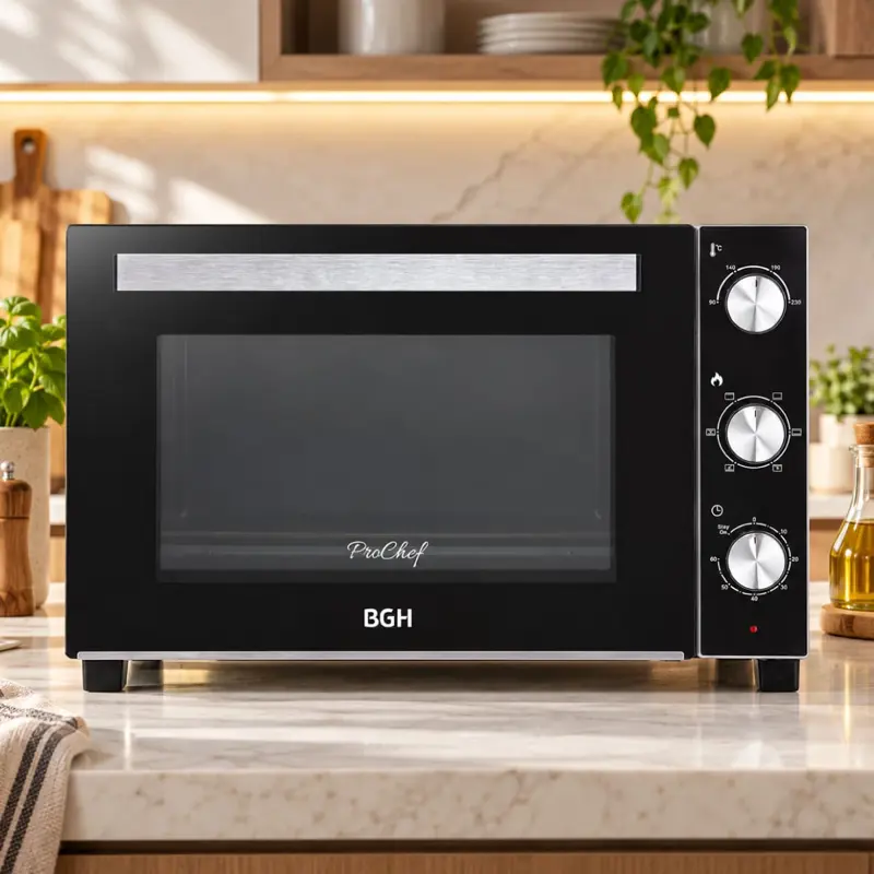 Horno Eléctrico BGH ProChef Mecánico Premium Negro 55L