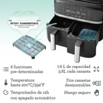 Freidora de Aire Oster Airfryer Dual 7.6L DiamondForce 6 Fun