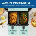Freidora de Aire Oster Airfryer Dual 7.6L DiamondForce 6 Fun