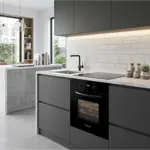 Horno Domec HEN18R, electrico, reloj digital, negro