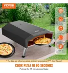 Horno De Pizza Vevor De Propano De 13 Pulgadas Con Piedra Gi