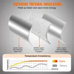 Horno De Pizza Vevor De Propano De 13 Pulgadas Con Piedra Gi
