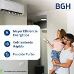 Aire Acondicionado Split Frío/calor Bgh 5200f Bs52wchu