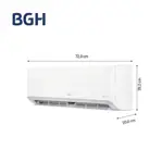 Combo Aire Acondicionado BGH Split On/Off 2408 fg BS26WCDW + Camiseta BGH adidas Talle L