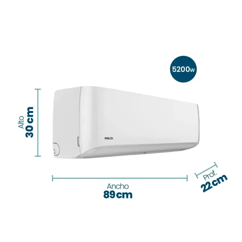 Aire Acondicionado Split Frio/Calor Philco 4472 Frigorias / 5200 Watts PHS50HA4CN