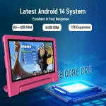 Tablet ITDULCET Kids 10 pulgadas Android 14 8 GB RAM 64 GB ROM