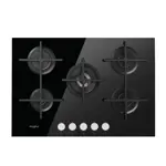 Anafe Whirlpool a gas Vidrio Templado 73 cm