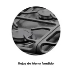 Anafe A Gas Longvie A6600RG Grafito Rejillas De Ventilación