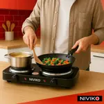 Anafe Electrico Niviko Cocina 2 Hornallas 2000w Negro