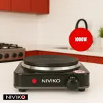 Anafe Electrico Niviko Cocina 1 Hornallas 1000w Negro