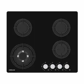 Anafe A Gas 60 Cm Vidrio Negro...