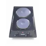 Anafe Domec AEN2G, electrico, 2 hornallas, negro