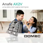 Anafe Multigas Domec, 2 hornallas, acero inoxidable AX2V